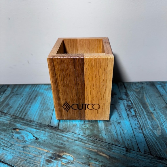 Cutco Vintage Wooden Utensil Holder Spoon Tool Holder Box Storage Wooden - Picture 15 of 15